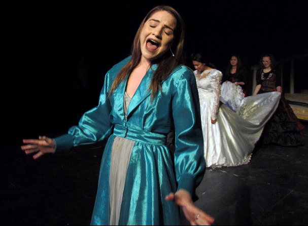 Chloe Villegas (Class of 2017) is rehearsing for the upcoming play, Cinderella.