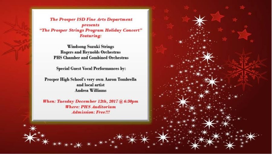The Prosper Strings program holiday concert