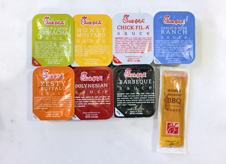 Chick-fil-A+sauces+vary+in+flavors%2C+ranging+from+Polynesian+to+their+trademark+Chick-fil-A++sauce.+Columnist+Ryan+Stanley+tested+the+eight+sauces+Friday%2C+Sept.+14.+With+choices+like+these%2C+its+hard+to+decide+what+is+best%2C+Stanley+said.+More+importantly%2C+what+sauce+goes+best+with+what%3F