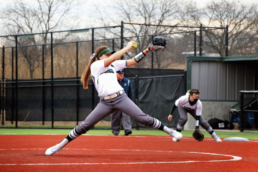 Abbey Beasley, No. 11, winds up for a pitch against Pilot Point. The Lady Eagles Softball team most recently fell to Keller 4-1, but have another game against Southlake Carroll. This game has been moved to Wed., Feb. 20 at 5 p.m. and 7 p.m. Their season started Feb. 11.