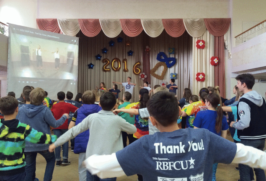 In 2016, Freshman Yana Lunds brother and father traveled to Ukraine to volunteer. This year. its Yanas turn. The idea is to create an interaction between the volunteer who is going to model English language for their school, Mr. Lund said. Then when we go to the school, we implement those different games and interactions to the students. 