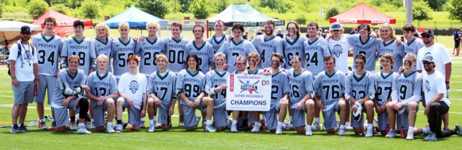 Boys Lacrosse holds up a Texas High School Lacrosse League Regionals sign after becoming regional champions this weekend. They beat Cumberland Academy 11-1 and Regents School of Austin 7-0. The team will move on to the THSLL DII semi finals in McKinney.
