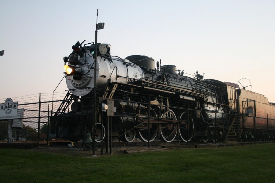 A steam engine sits on display in Galesburg, Illinois. Striegel said he not only enjoys watching trains, but taking pictures of them as well. I love to take pictures and videos of trains, and I share them with my friends, Striegel said. There is a whole community of people who do this, and we always tell each other when an interesting train is heading our way.