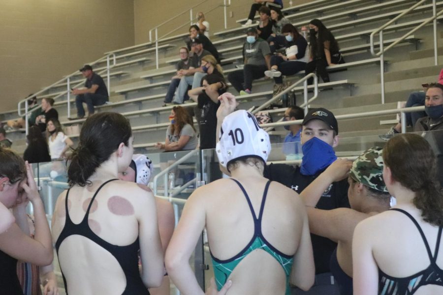 After their March 18 Prosper Independent School District girls game, head coach Chip Peeples encourages the team after their first match of the season. The girls had four matches this season. These girls came out and exceeded all expectations this weekend, Peeples said. In their first ever water polo game, they came out as a unit and played as a true team to be able to claim the first ever win in school history. Led by Paige Schultz and Sabrina Giachini, the girls got out to an early lead and never looked back. While there are many things that we still need to improve on, these girls proved that the future is extremely bright for Prosper Water Polo.