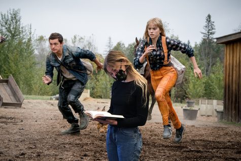 In the graphic created by senior Maddie Moats, she transports herself to the film-adapted world of Chaos Walking as she reads the original book. In this review of Chaos Walking, starring Tom Holland and Daisy Ridley, writers Grace Williamson and Moats give their opinions with a satirical twist. Although the adaptation of Patrick Nesss novel received mixed reviews from the critics, Williamson and Moats suggest viewers give the movie a chance. 