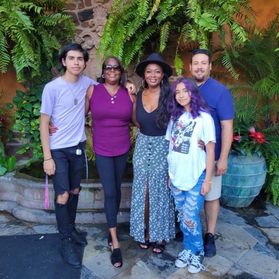 At a Mexican restaurant in Austin,  senior Michael Ramirez, Darnisha Gardere, Veronica Crawford, Audrey Ramirez and Michael Ramirez Sr. gather for a birthday dinner. The group chose Oasis, a Mexican-styled restaurant with a wide view over Lake Travis. It was a very beautiful day outside, he said. It was a blast spending the day with my family.