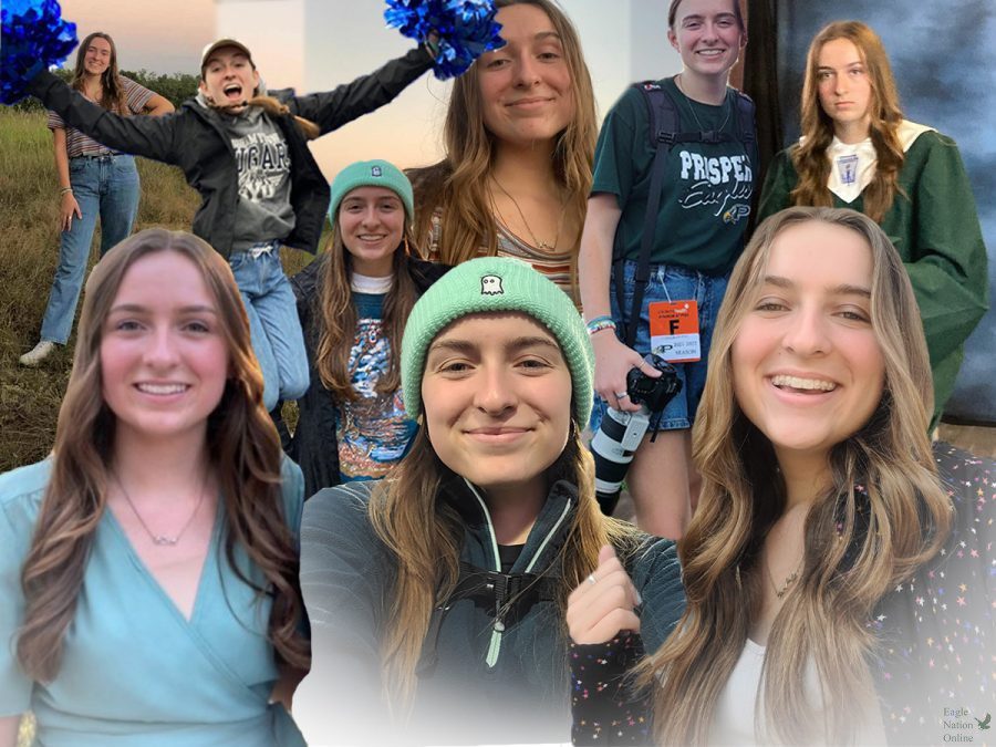 In+a+digitally+constructed+image+by+senior+Caitlyn+Richey%2C+photos+of+Christi+Norris+from+her+senior+year+are+shown.+Norris+has+attended+Prosper+High+School+since+her+sophomore+year.+In+addition+to+writing+and+taking+photos+for+Eagle+Nation+Online%2C+Norris+also+works+at+a+plant+shop+and+writes+for+Greeley+Lifestyle+Magazine.+