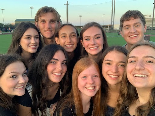 Enjoying senior sunrise, Christi Norris, on the far right, and some of her friends take a selfie. Norris has been a student at Prosper for three years. After moving to Prosper, Norris decided to adopt an attitude of gratitude, changing her perspective on life. 