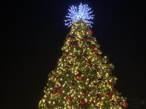 In the Celina Square, a lit up Christmas tree stands. Celina had their Christmas on the Square event on Wednesday, Dec. 1. the Prosper community had their Prosper Christmas Festival on Saturday, Dec. 4.