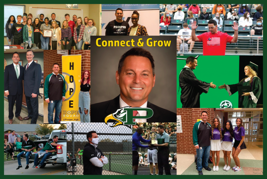 The above graphic, created by Soomin Chung, offers highlights  principal John Burdett. While Burdett will complete the 2021-2022 school year in his current position, current Hays Middle School principal Nick Jones will take Burdetts position for the next school year. “This will not be a goodbye because I will continue to work with PHS in multiple ways as we continue to connect and grow with each other,” Burdett said in an email sent to parents. 