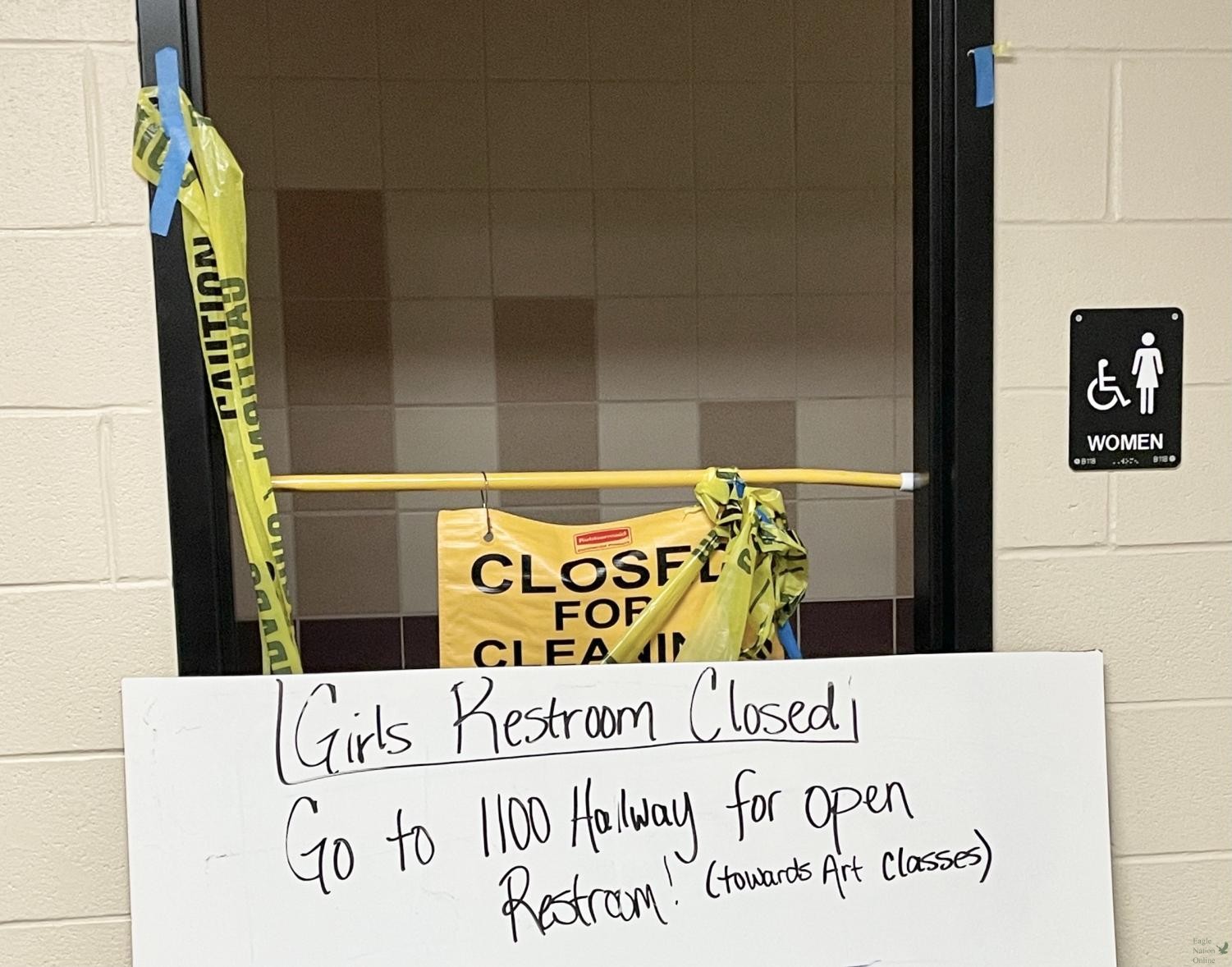 Restrooms to remain closed leaving 1 set per core class section