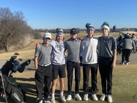 At a course in Grand Prairie, members of the varsity golf team prepare to tee off at the Jaguar Tangle Ridge Classic. The golf team is led by Nick Sharp and Ryan Salinas. The tournament was held Jan. 17 and 18. 
