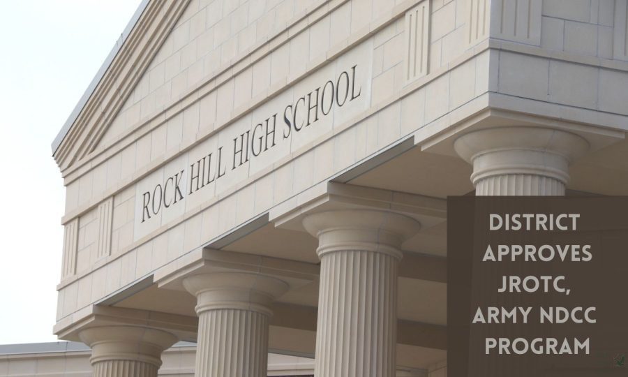 A+graphic+shows+the+front+of+Rock+Hill+High+School%2C+where+an+Army+JROTC+program+was+approved+for+both+Prosper+and+Rock+Hill+students.+The+program+was+approved+at+a+school+board+meeting+Tuesday%2C+March+1.+%E2%80%9CWe+recently+heard+back+from+the+Army+and+are+working+through+some+additional+information+they+require%2C%E2%80%9D+Chief+Academic+Officer+Tod+Shirley+said.+