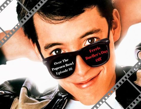 A digitally constructed image shows Matthew Broderick lying on the ground. In their season finale and 16th episode of Over The Popcorn Bowl, seniors Amanda Hare, Alyssa Clark, Gabriella Winans and Christi Norris talk about the 80s hit Ferris Buellers Day Off. The movie originally came out in 1986. 