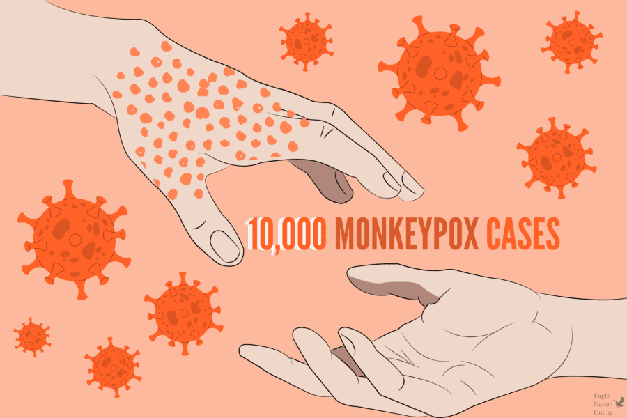 A digitally constructed image displays the current United States Monkeypox case count. The local effect Monkeypox is described in junior Kaya Millers editorial. On behalf of the editorial board, Miller informs the public to be vigilant of Monkeypox but not to panic.  