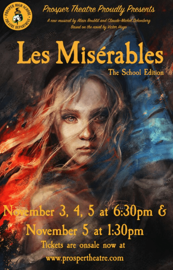 “Les Misérables” will open Nov. 3-5. Performances on the 3, 4, and 5 will be at 6:30 p.m. There will be an additional performance on Nov. 5 at 1:30 p.m. The show follows the life of ex-convict Jean Valjean, starting in 1815 until the 1832 June Rebellion in Paris.