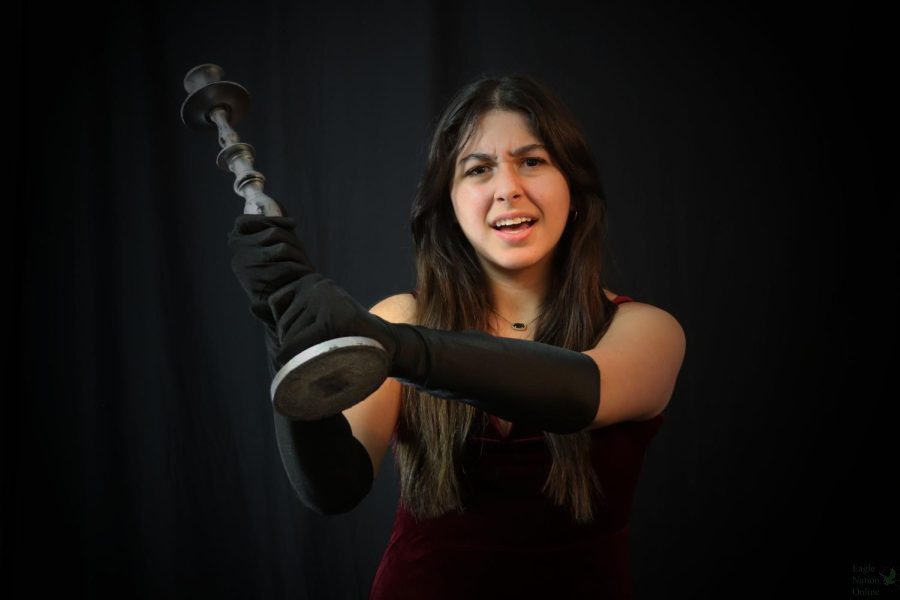 Following her performance in last years fall play, Kodachrome, sophomore Sophia Gomez portrays Ms. Scarlet in the upcoming production. She has been in a total of 10 different plays. Gomez is currently enrolled in the Varsity Elite Acting class. 