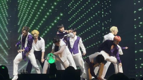 In sync, ATEEZ performs in Dallas. Most ticket buyers at this concert had to buy resale tickets. The face value for pit was about $175, senior Gianna Galante said. Because I couldnt get in the queue in time, mine were around $300. 