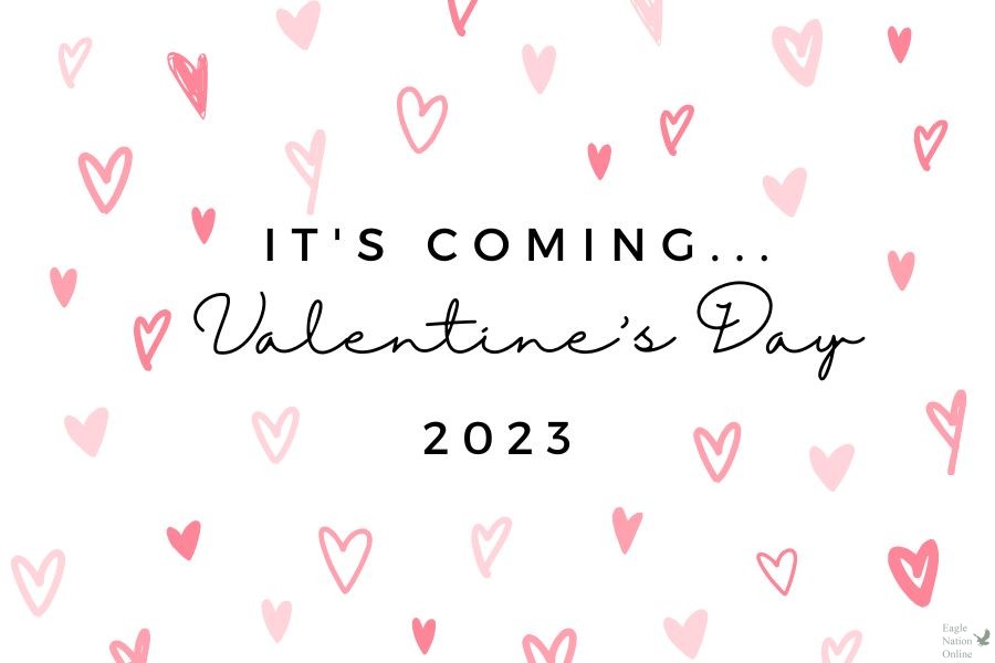 In a graphic made on Canva, reporter Neena Sidhu highlights the fact that Valentines Day is coming up. There is a short story by writer Brooke Murphree in the side-by-side. There is also a column by Lauren Clayton.