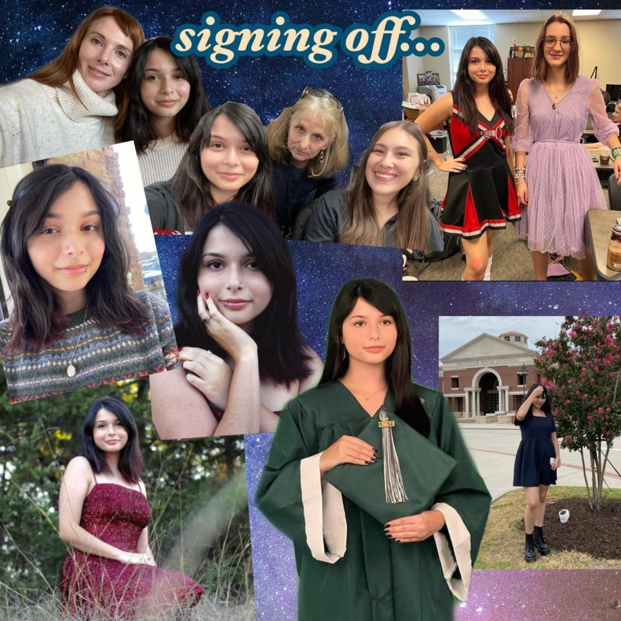 The picture above illustrates a graphic compilation of different photos of Kalyani Rao throughout her senior year. Graduation this year will take place at 7 p.m. on May 25 at the the Ford Center of The Star in Frisco. If I never joined the newspaper, I dont know who I would be today, Rao said. I hope the next generation of ENO staff will be able to inspire readers as much as we have this year.