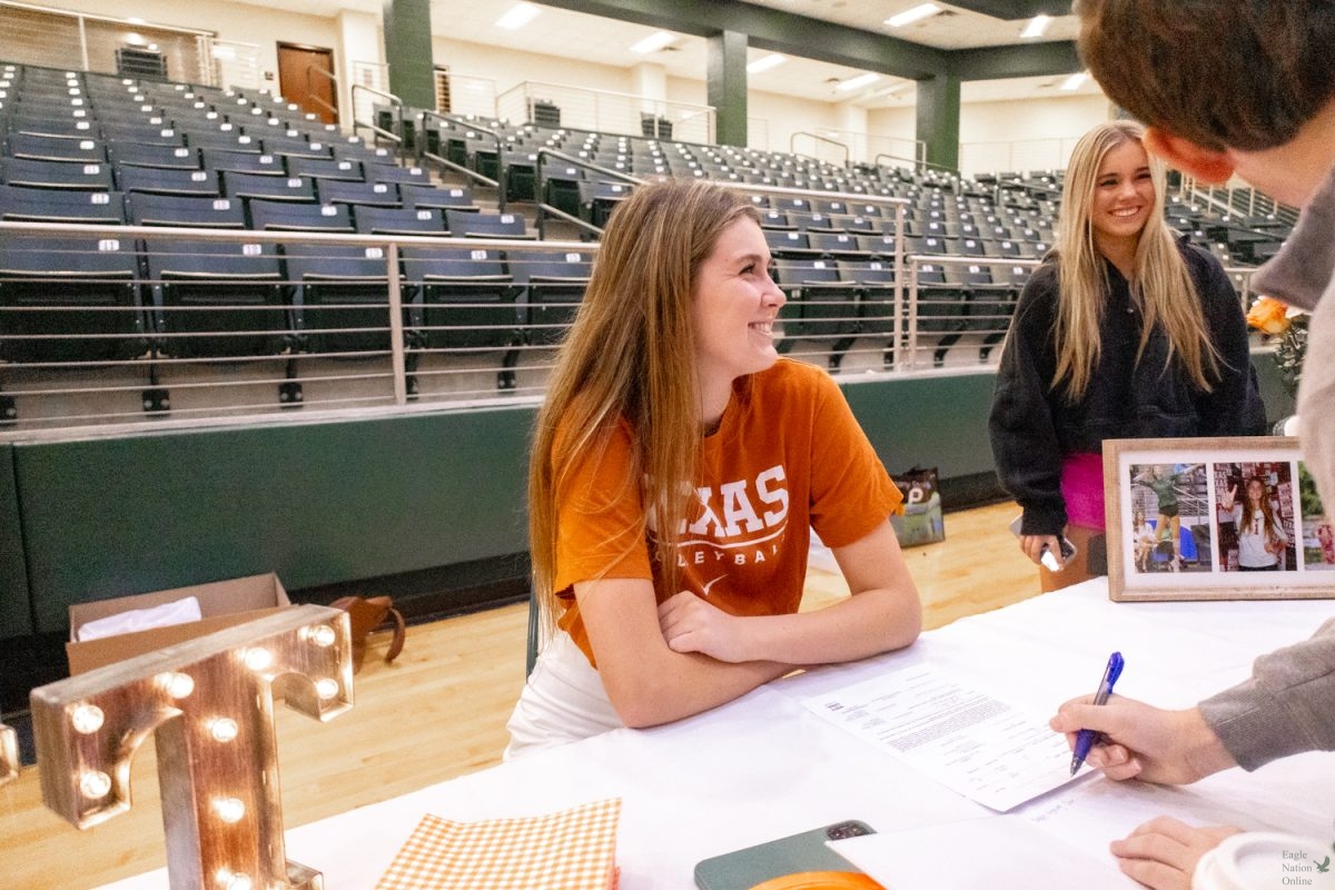In the PHS arena, senior Ayden Ames commits to UT Austin for D1 Volleyball on Signing Day. Ames switched her commitment from University of Nebraska to UT. The PHS Volleyball team qualified for the UIL State tournament. 