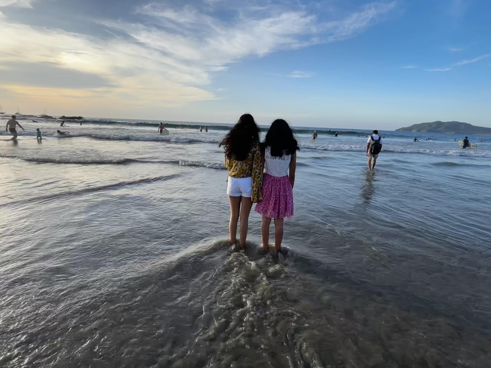 Looking out into the ocean with her sister, junior Anisha Mandem enjoys the scenic views of Costa Rica. This was such an amazing experience, not only because of the views, but because of the amazing culture and language I got to experience, Mandem said. I would love to go back in the future.  