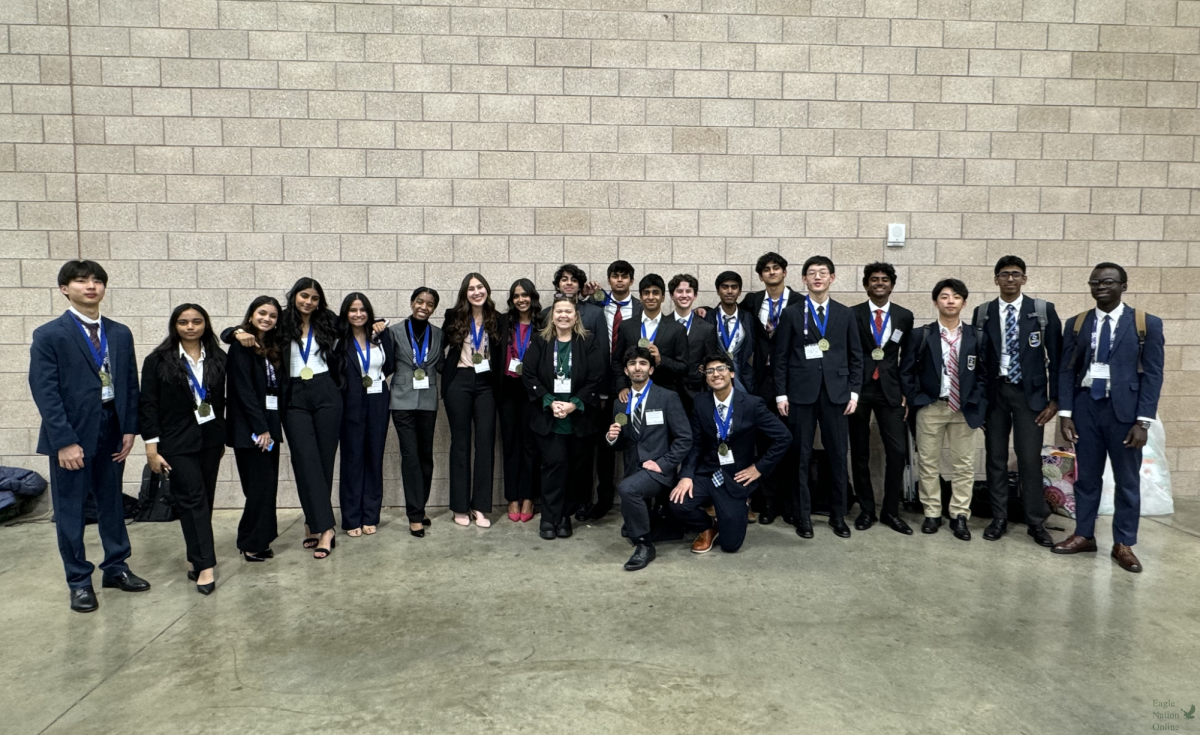 After the DECA district competition, the PCIS students gather and celebrate the state qualifiers. The district seven competition was hosted on Jan. 16 at the Irving Convention Center. The 58 students that qualified from PHS will compete at the state competition in Houston on Feb. 17.  