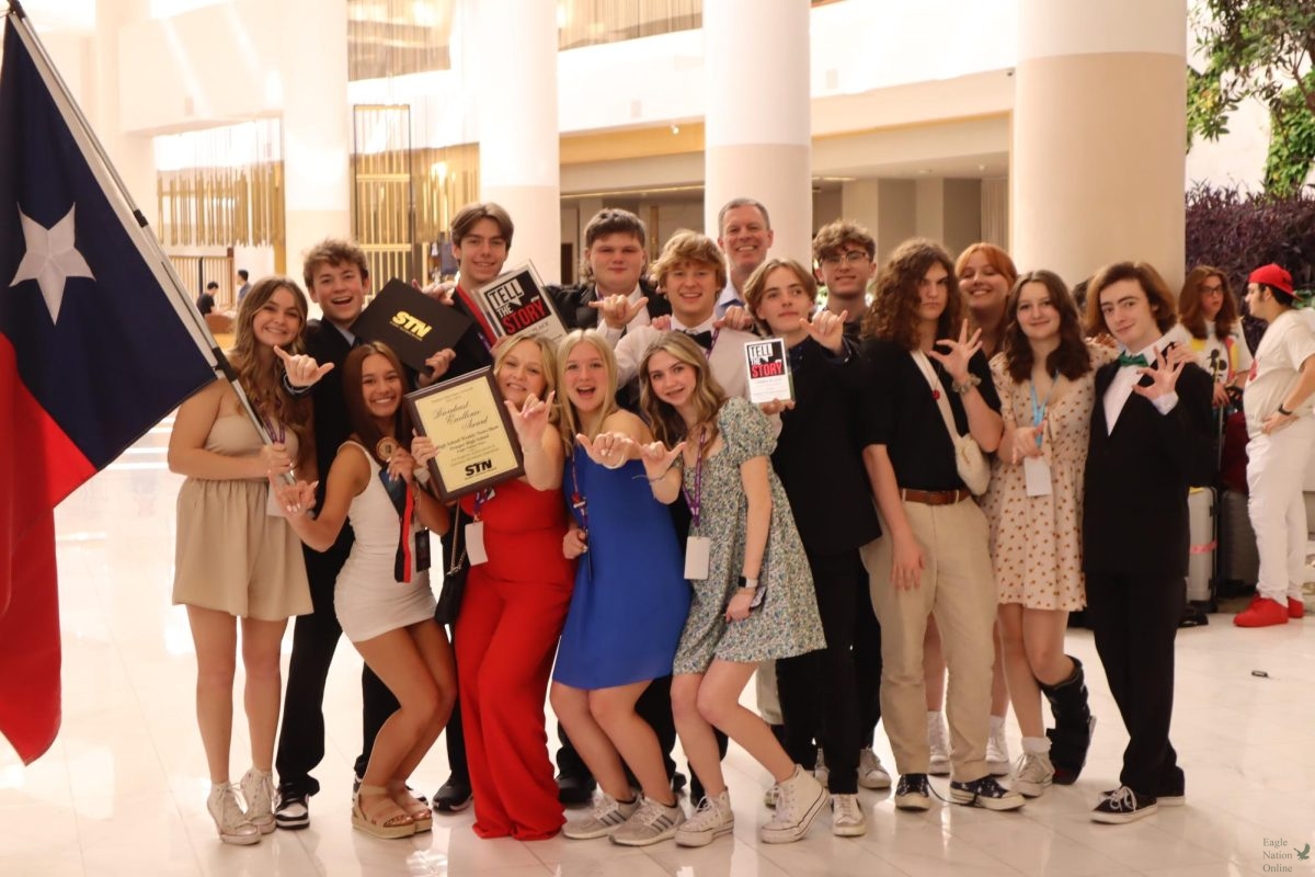 In Long Beach, California, ENN and EPG celebrate their awards at the Student Television Network National Convention. ENN received the Broadcast Excellence award for the first time ever. EPG received best drama film. 