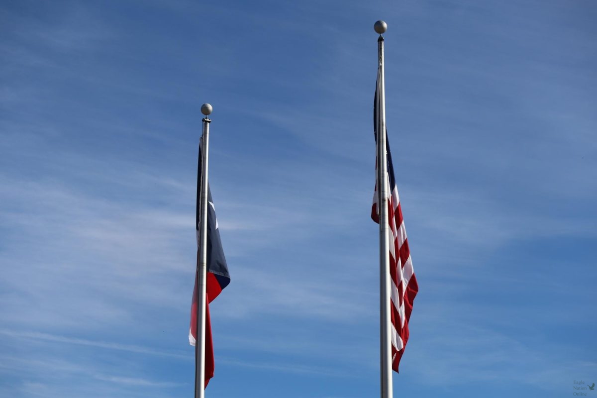 Flags waving, students at Prosper High School honor our veterans. Veterans day occurs annually on Nov. 11. On Nov. 9 the Town of Prosper hosted a 5k, 'Fun Run', and 10k in honor of Veterans day. 