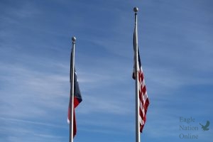 Flags waving, students at Prosper High School honor our veterans. Veterans day occurs annually on Nov. 11. On Nov. 9 the Town of Prosper hosted a 5k, 'Fun Run', and 10k in honor of Veterans day. 