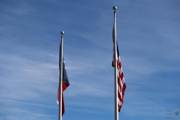 Flags waving, students at Prosper High School honor our veterans. Veterans day occurs annually on Nov. 11. On Nov. 9 the Town of Prosper hosted a 5k, 'Fun Run', and 10k in honor of Veterans day. 