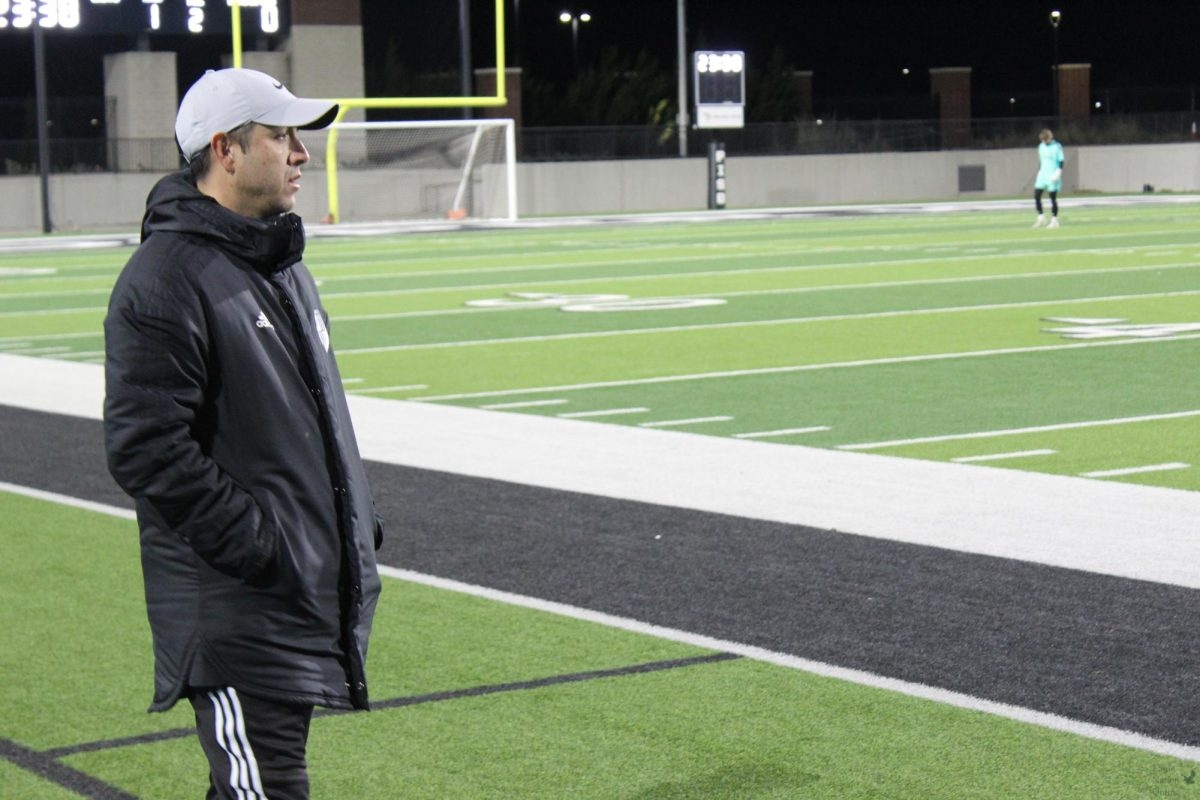 As he looks out to the field, Coach Mario Ramirez reflects. This is his first year as the head coach for the varsity boys soccer team. "It has been a great experience," he said. "I'm grateful for the opportunity to work with each one of them."