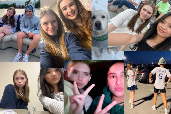 With a collage of photos, sophomore Kate Duncan shares moments from 2024. Her one-word resolution is gratitude. "I really want to focus on being grateful this year," Duncan said. "I think it'll make my year much more positive and nice altogether."