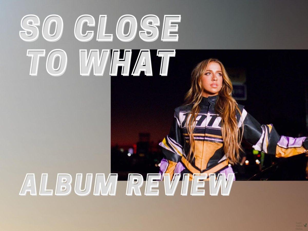 Tate McRae released her third studio album, 'So Close To What' on Feb. 21, as displayed in the Canva graphic. The album features other artists such as Flo Milli and The Kid LAROI. McRae released songs like 'Its ok I'm ok' and 'Sports Car' early before the album released. 