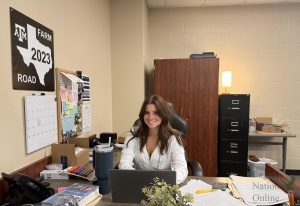 As she logs into her computer and prepares her notes, Prosper High School's AP World History and AP Psychology teacher begins another day of school. She teaches both history and science curriculum to her students. This year marks her second year of teaching, and her first year leading AP Psychology.