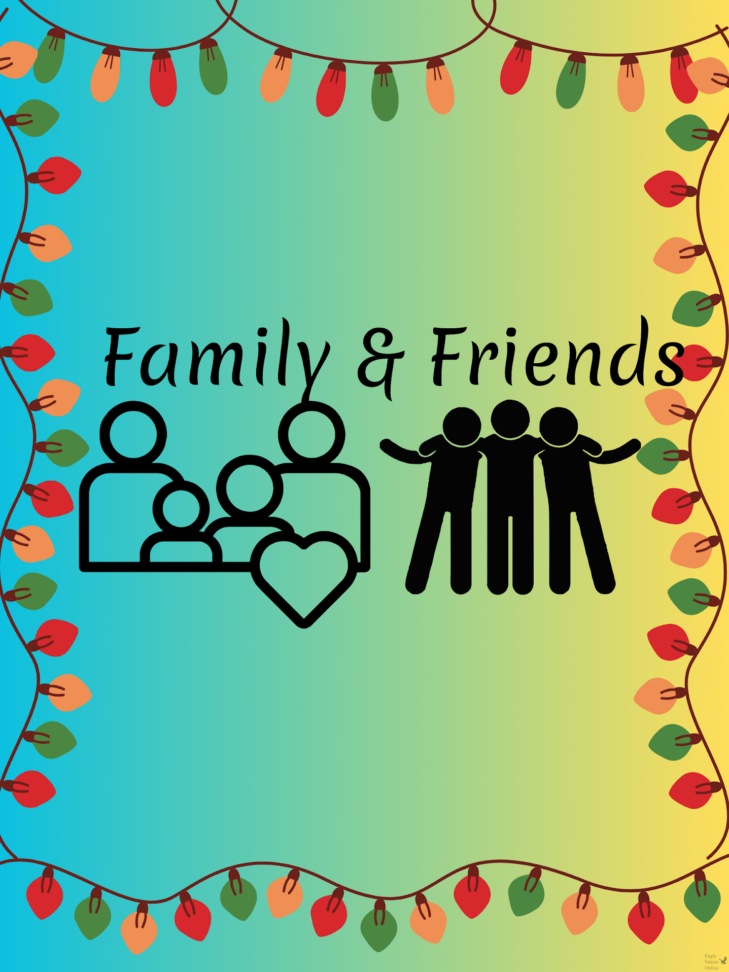 This graphic was made by graphic designer Mercy Adebiyi. Pictures of family and friends are presented. In her paragraph, she shared that the gift money can't buy is friendship, family and the feeling of not being alone.