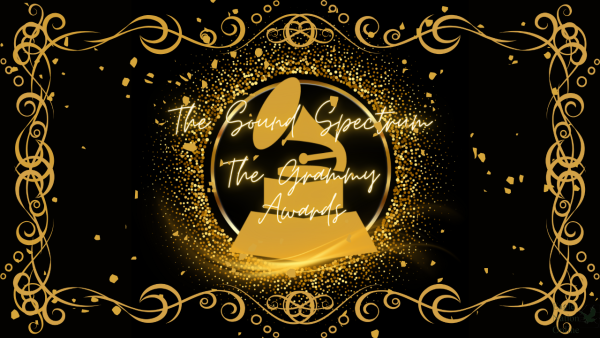 Through a graphic designed in Canva by sophomore Ethan Chatelain, the aspects of the seventh episode of the second season of The Sound Spectrum are presented. For this episode, hosts Chatelain and Victoria Byers reviewed and discussed the nominations for the 2026 Grammy Awards. This is part one of this episode, and the next episode will be reviewing the winners.