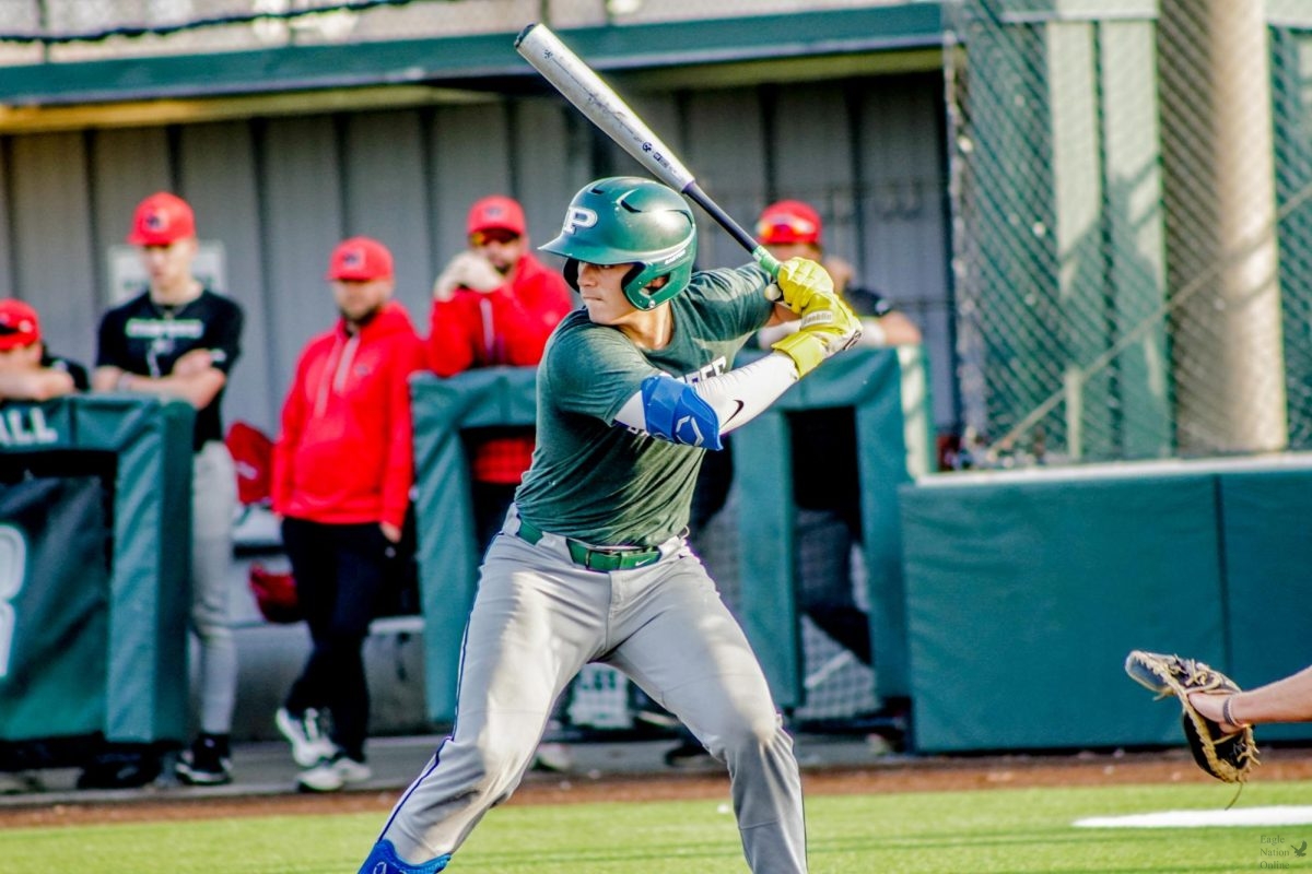 Last season, now senior Gustavo Nunez takes his turn at bat. Nunez committed to Grayson College to continue his baseball career. Gustavo is expected to start this season.