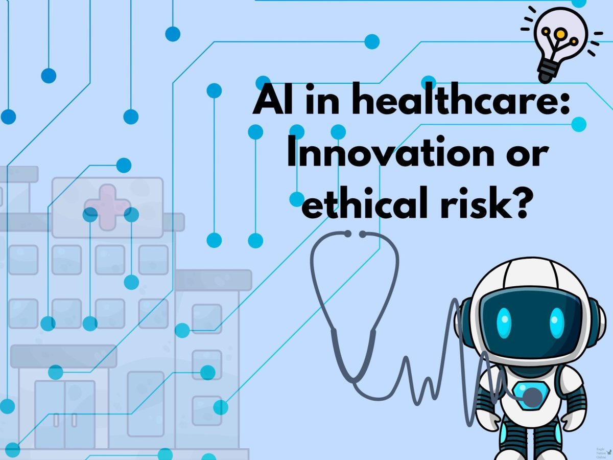 A technology-related background sits behind the heading of the article signifying the technological side of AI. This article relates to how artificial intelligence is making its way into the modern world. It includes insights from multiple perspectives.