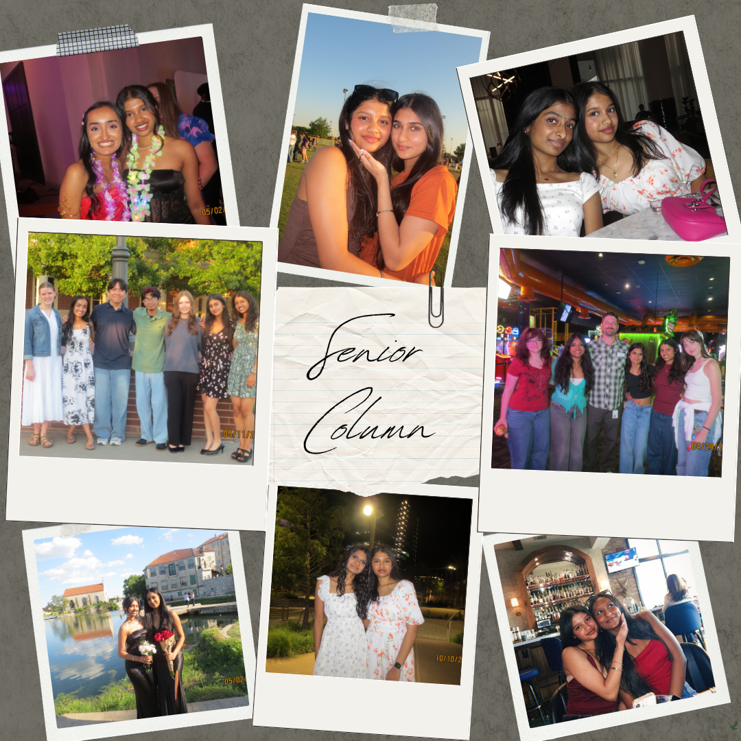 Looking back at her last year in Prosper, senior Srinitha Arikati created a collage of important moments. "I don't want to leave," Arikati said. "But I can leave knowing my people are going to be close by."