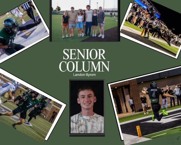 Made in Canva by Junior Tejas Konka, photographs taken by Landon Byrom are displayed. Byrom is a senior who specializes in sports photography and is a graduating senior this year. Byrom participated in Eagle Nation News in addition to being a staff member of Eagle Nation Online.