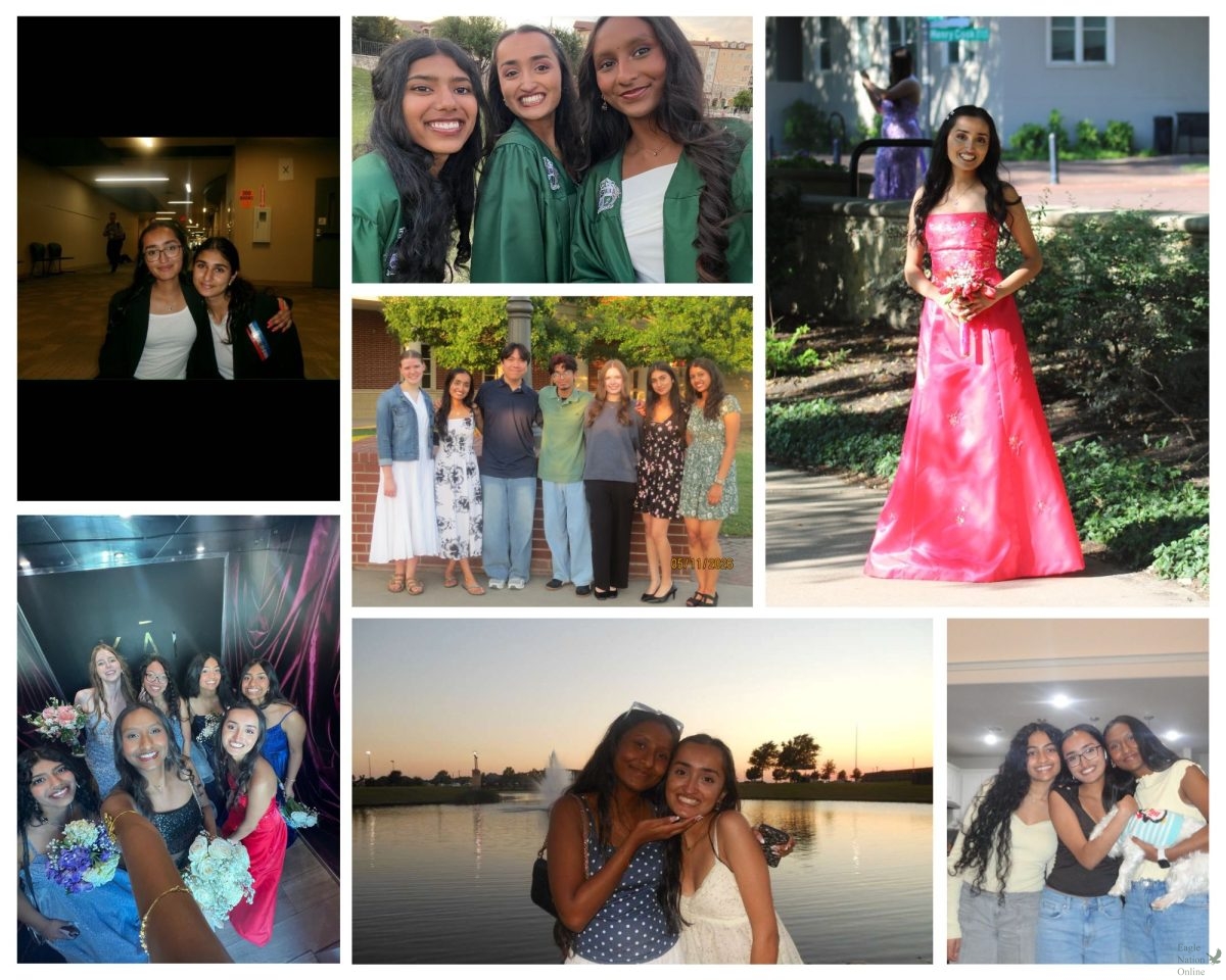 The photos display aspects of senior Trisha Panicker's life, from journalism to debate to spending time with her friends. Panicker will be double majoring in politics and journalism in college. "I want to continue the work I was doing in Prosper, from covering locals to reporting on community events and traditions," Panicker said. "The joy and purpose that this gives me will hopefully motivate my future endeavors during my time in university."