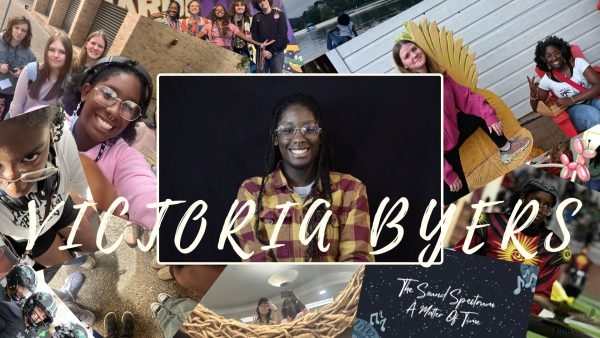 Made in Canva by Grace Suzuki, the graphic features photos taken by and featuring Victoria Byers. Byers is the Eagle Nation Online and Eagle Nation Times Social Media Director. She is graduating high school and leaving the program to go to Howard University.
